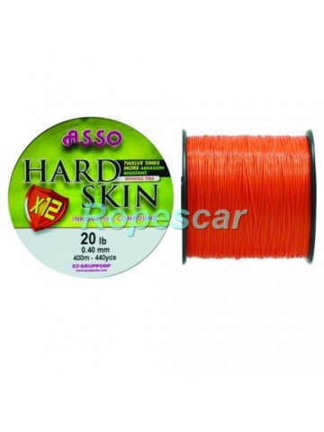 Monofilament Hard Skin Solid Red 0,35 mm. / 16,0 Lbs. 1050M - Asso